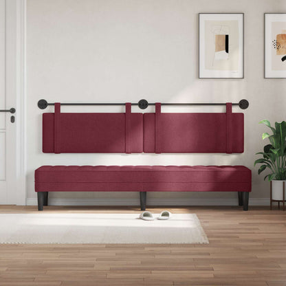 Testata appesa Tinta unita Rosso Vino 210 x 55 x 5 cm Tessuto
