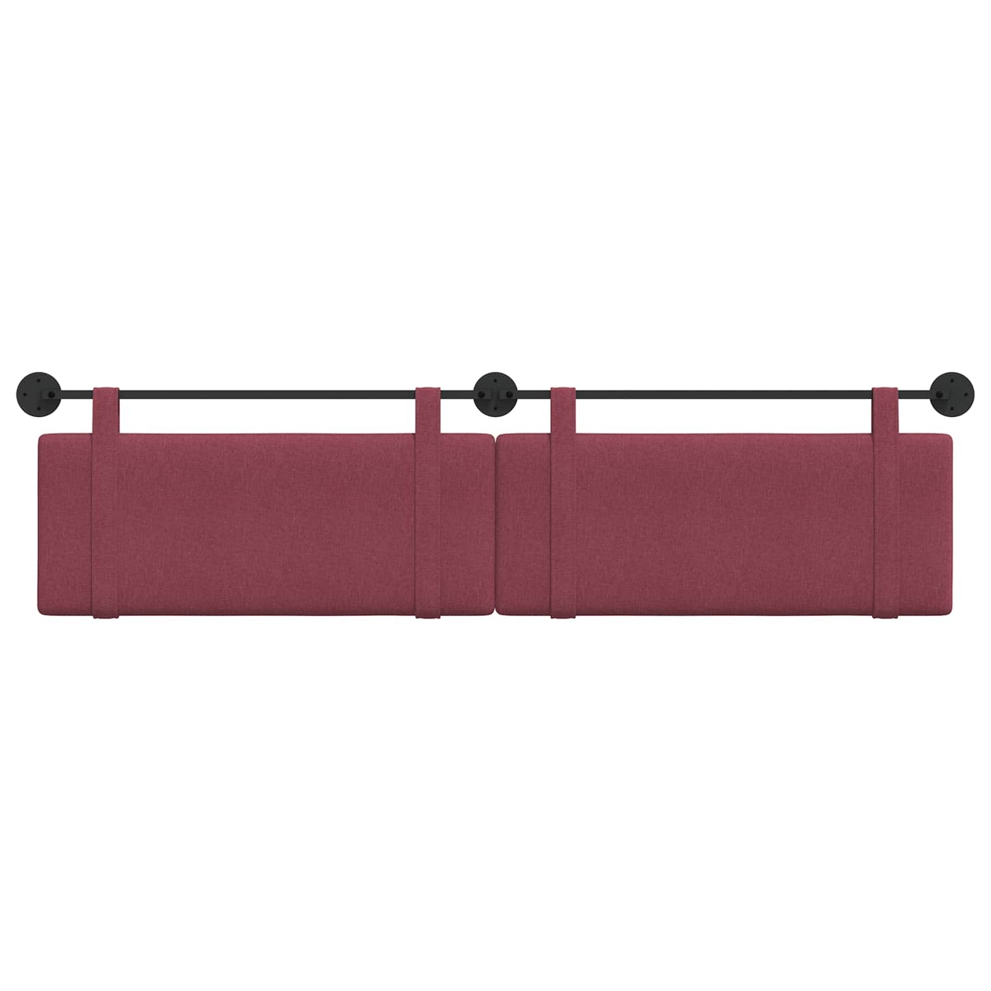 Testata appesa Tinta unita Rosso Vino 210 x 55 x 5 cm Tessuto