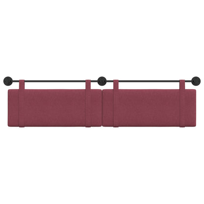 Testata appesa Tinta unita Rosso Vino 210 x 55 x 5 cm Tessuto