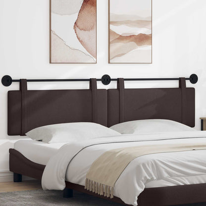 Testata appesa Marrone Scuro 210 x 55 x 5 cm Tessuto
