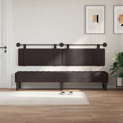 Testata appesa Marrone Scuro 210 x 55 x 5 cm Tessuto