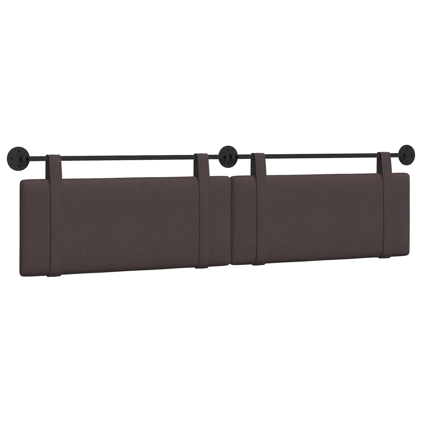 Testata appesa Marrone Scuro 210 x 55 x 5 cm Tessuto