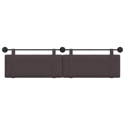 Testata appesa Marrone Scuro 210 x 55 x 5 cm Tessuto
