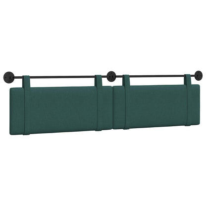 Testata appesa Tinta unita Verde Scuro 210 x 55 x 5 cm Tessuto