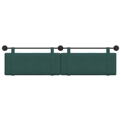 Testata appesa Tinta unita Verde Scuro 210 x 55 x 5 cm Tessuto