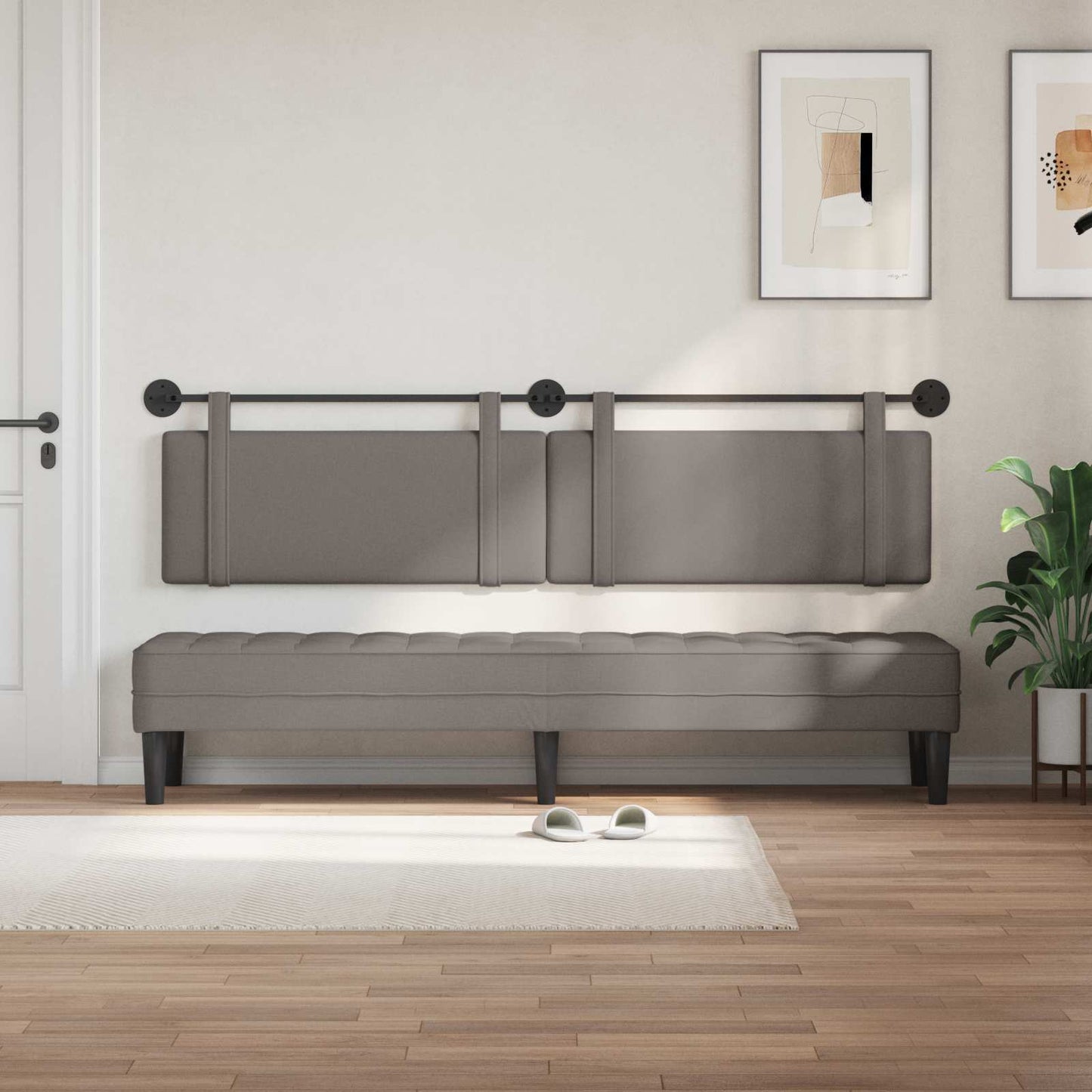 Testata appesa Montaggio a parete Talpa 210 x 55 x 5 cm Tessuto