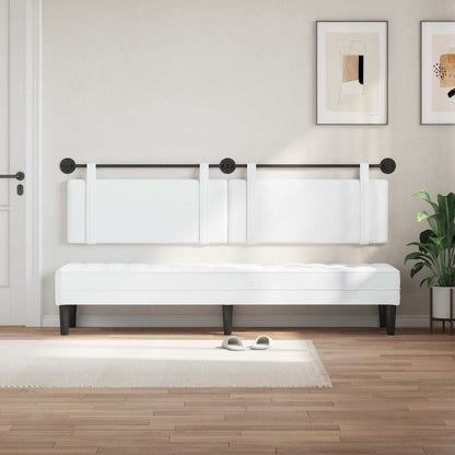 Testata appesa Tinta unita Bianco 210 x 55 x 5 cm Tessuto