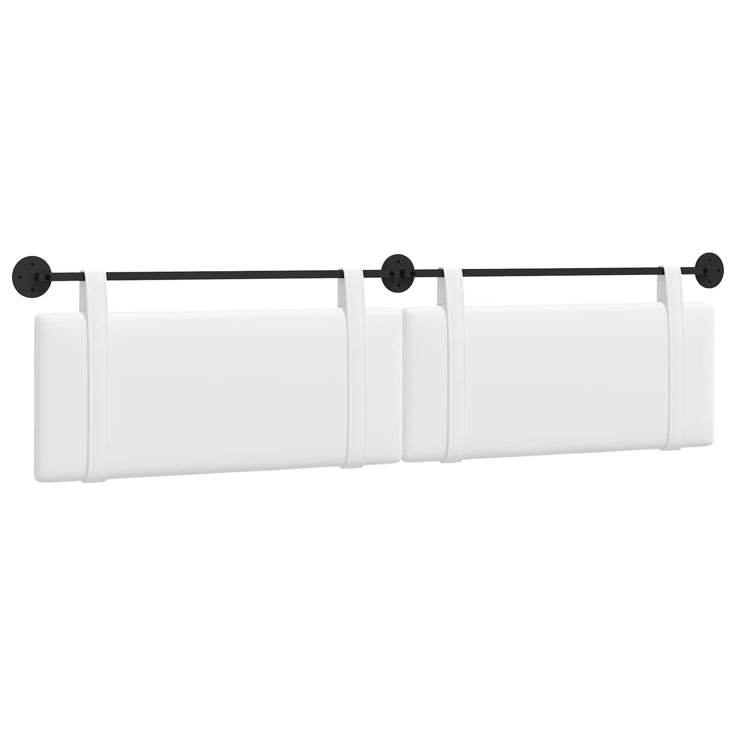 Testata appesa Tinta unita Bianco 210 x 55 x 5 cm Tessuto