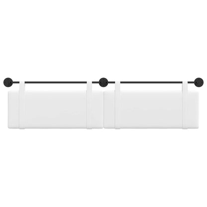 Testata appesa Tinta unita Bianco 210 x 55 x 5 cm Tessuto