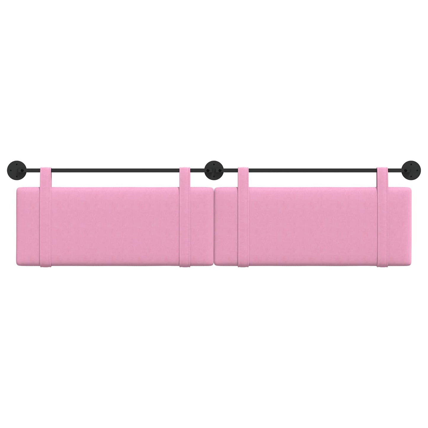 Testata appesa Montaggio a parete Rosa 210 x 55 x 5 cm Tessuto
