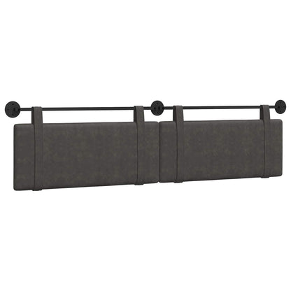 Testata appesa Tinta unita Nero 210 x 55 x 5 cm PU Antico
