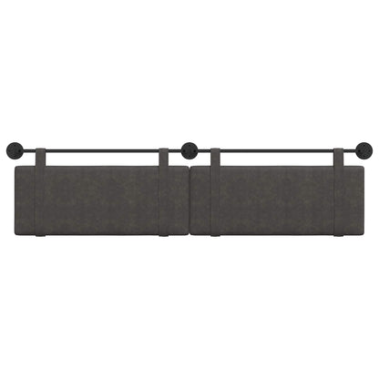 Testata appesa Tinta unita Nero 210 x 55 x 5 cm PU Antico