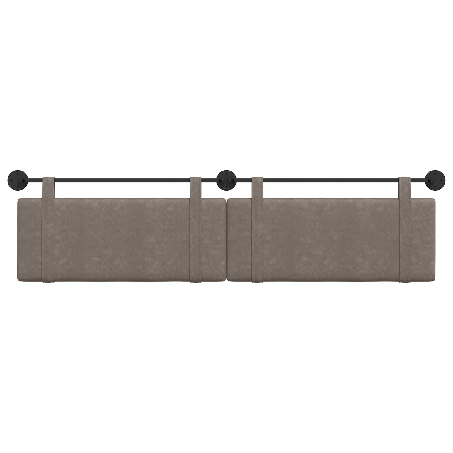 Testata appesa Tinta unita Grigio 210 x 55 x 5 cm PU Antico