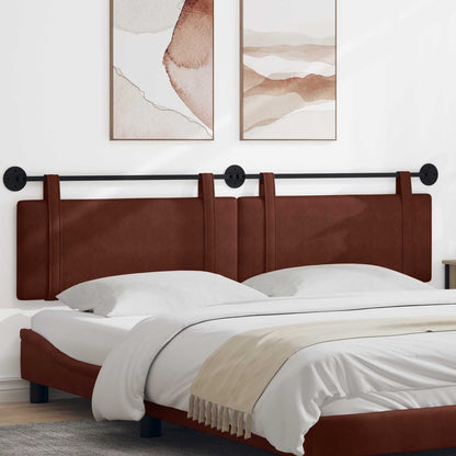 Testata appesa Marrone Lucido 210 x 55 x 5 cm PU Antico