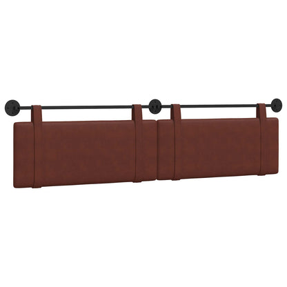 Testata appesa Marrone Lucido 210 x 55 x 5 cm PU Antico