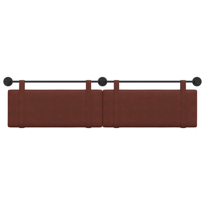 Testata appesa Marrone Lucido 210 x 55 x 5 cm PU Antico