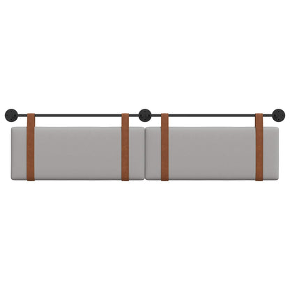 Testata appesa Grigio Nuvola 210 x 55 x 5 cm PU Antico