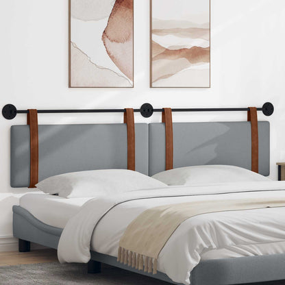 Testata appesa Grigio chiaro 210 x 55 x 5 cm PU Antico