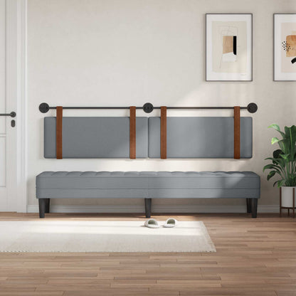 Testata appesa Grigio chiaro 210 x 55 x 5 cm PU Antico