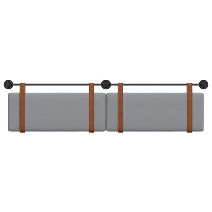 Testata appesa Grigio chiaro 210 x 55 x 5 cm PU Antico