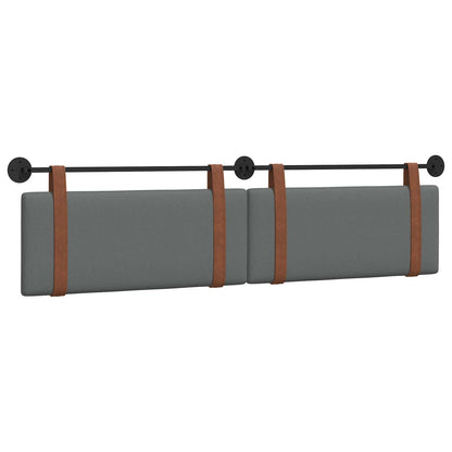 Testata appesa Grigio scuro 210 x 55 x 5 cm PU Antico