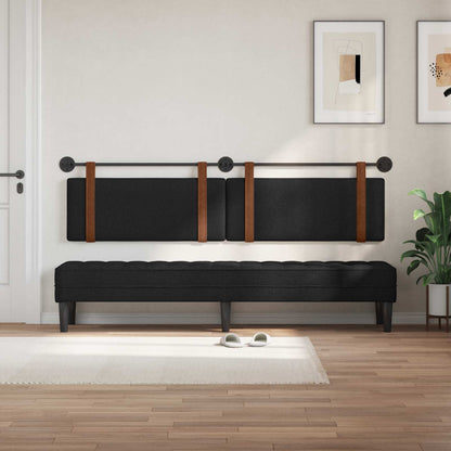 Testata appesa Tinta unita Nero 210 x 55 x 5 cm PU Antico