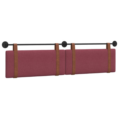 Testata appesa Tinta unita Rosso Vino 210 x 55 x 5 cm PU Antico