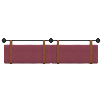 Testata appesa Tinta unita Rosso Vino 210 x 55 x 5 cm PU Antico