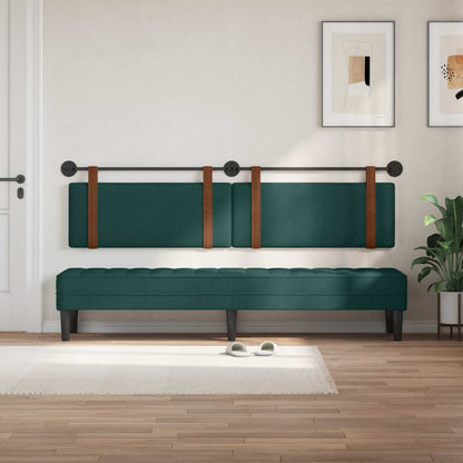 Testata appesa Verde Scuro 210 x 55 x 5 cm PU Antico