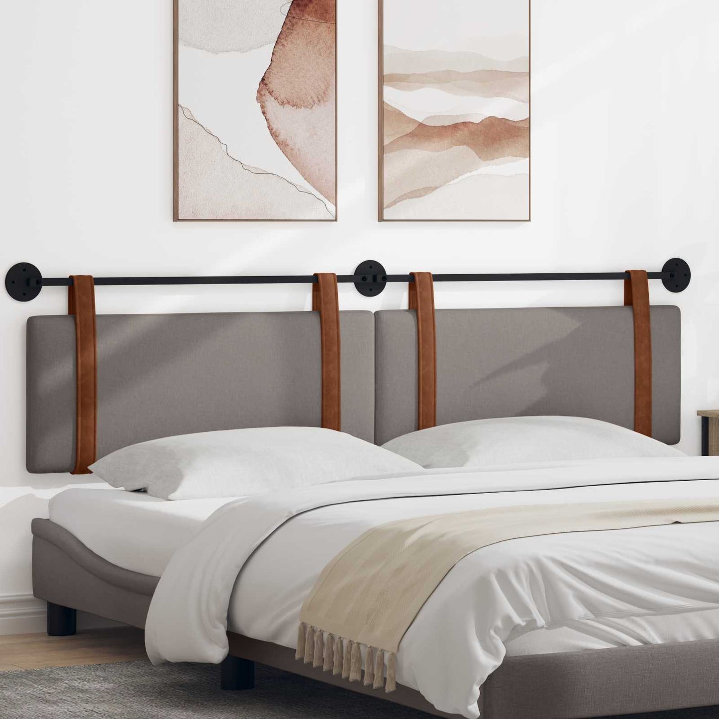 Testata appesa Tinta unita Talpa 210 x 55 x 5 cm PU Antico