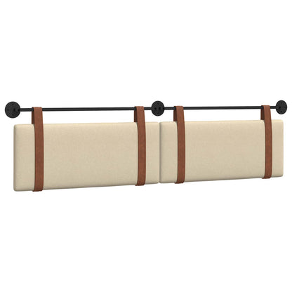 Testata appesa Tinta unita Crema 210 x 55 x 5 cm PU Antico
