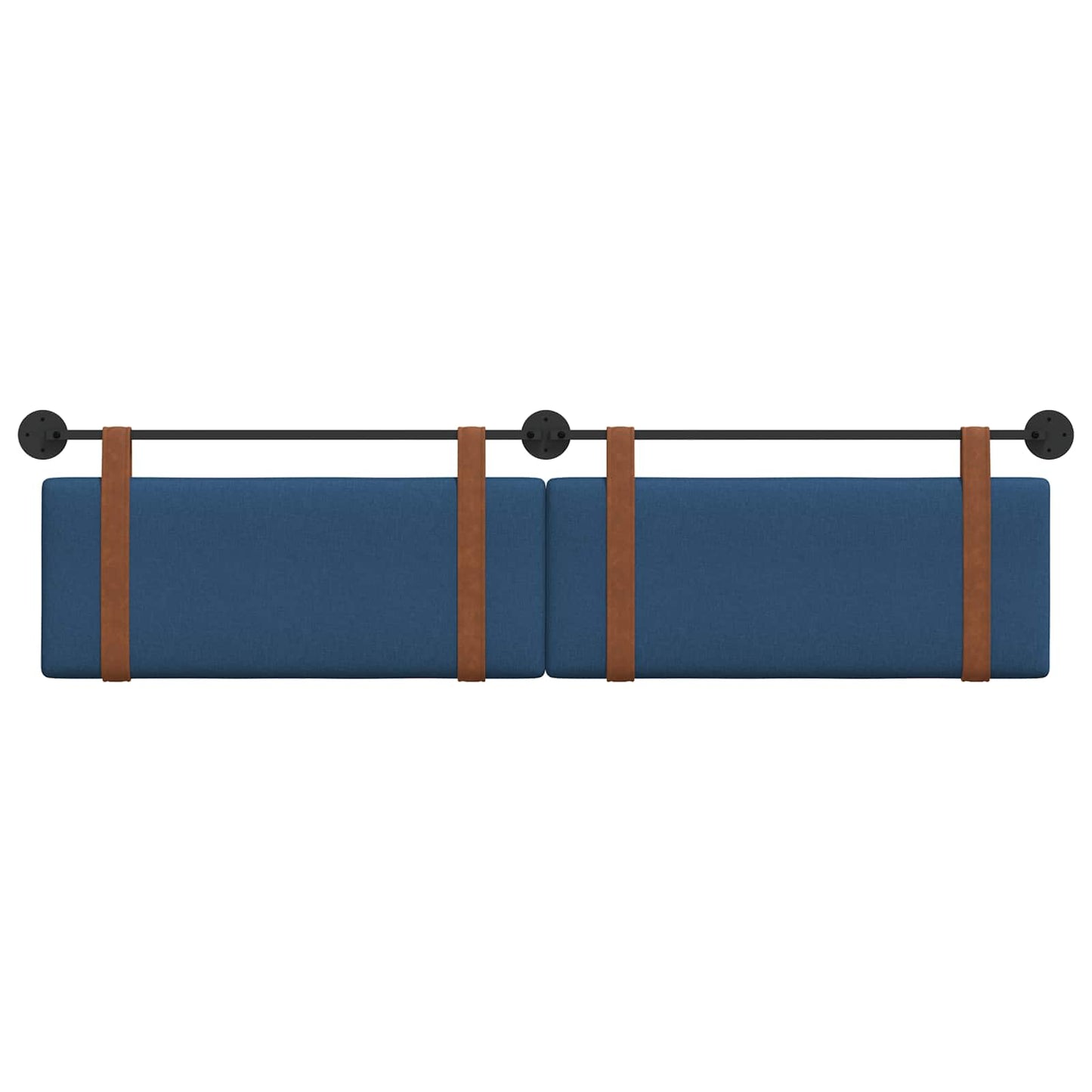 Testata appesa Montaggio a parete Blu 210 x 55 x 5 cm PU Antico