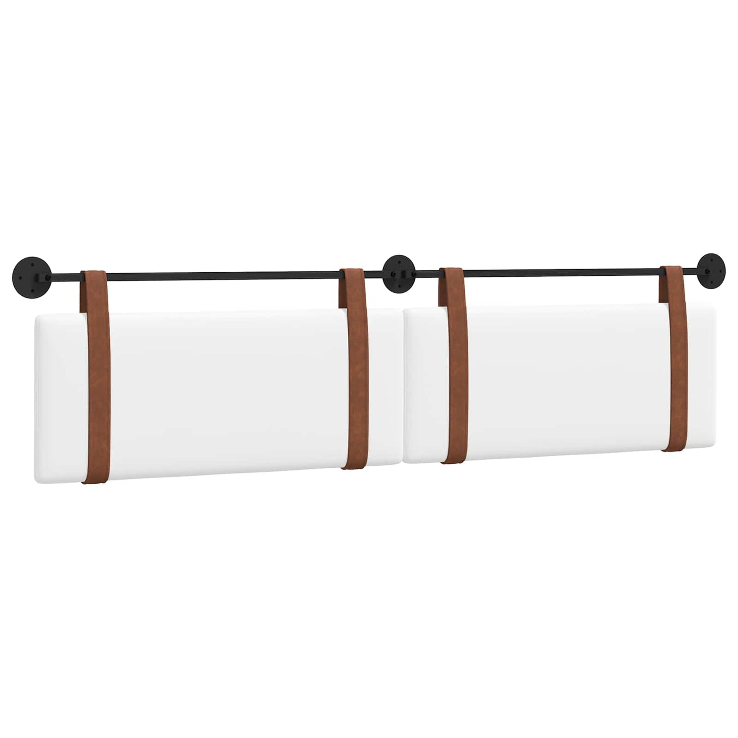 Testata appesa Tinta unita Bianco 210 x 55 x 5 cm PU Antico