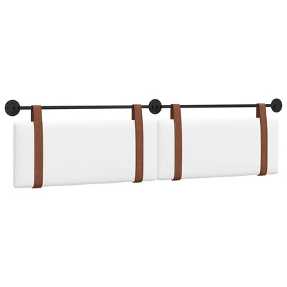 Testata appesa Tinta unita Bianco 210 x 55 x 5 cm PU Antico