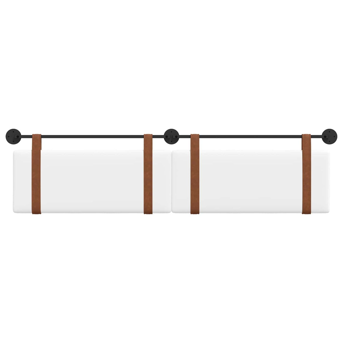 Testata appesa Tinta unita Bianco 210 x 55 x 5 cm PU Antico