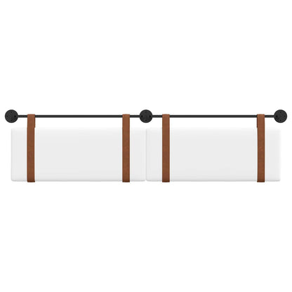 Testata appesa Tinta unita Bianco 210 x 55 x 5 cm PU Antico