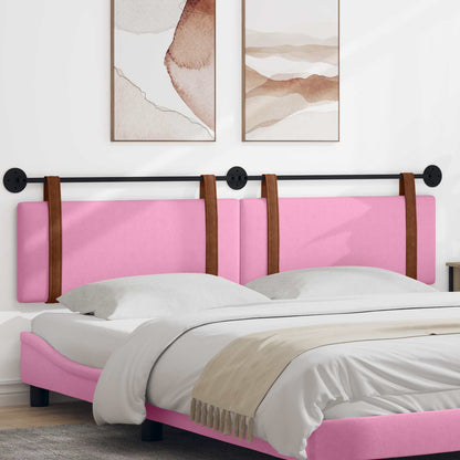 Testata appesa Tinta unita Rosa 210 x 55 x 5 cm PU Antico