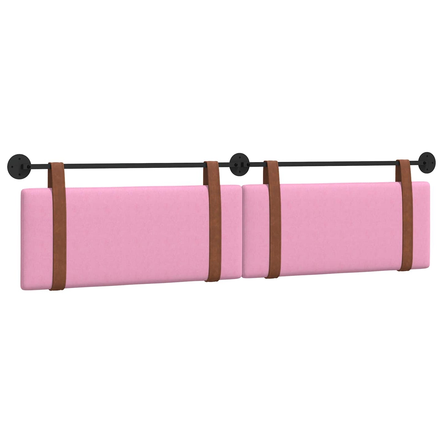 Testata appesa Tinta unita Rosa 210 x 55 x 5 cm PU Antico