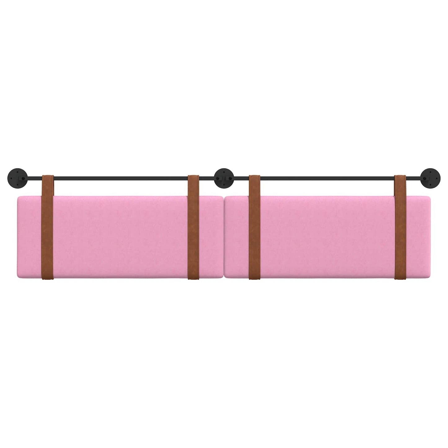 Testata appesa Tinta unita Rosa 210 x 55 x 5 cm PU Antico