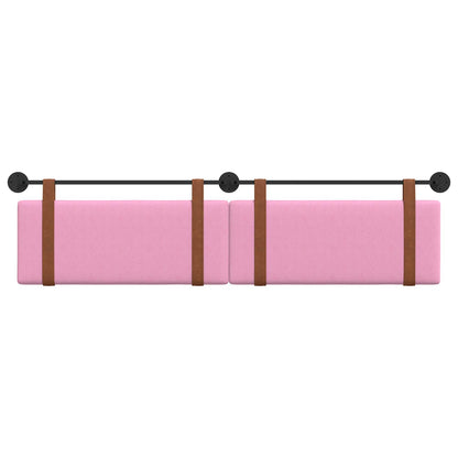 Testata appesa Tinta unita Rosa 210 x 55 x 5 cm PU Antico