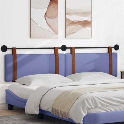 Testata appesa Tinta unita Blu jeans 210 x 55 x 5 cm PU Antico