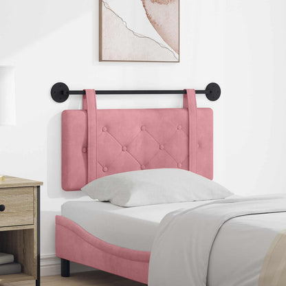 Testata appesa Montaggio a parete Rosa 90 x 55 x 5 cm Velluto