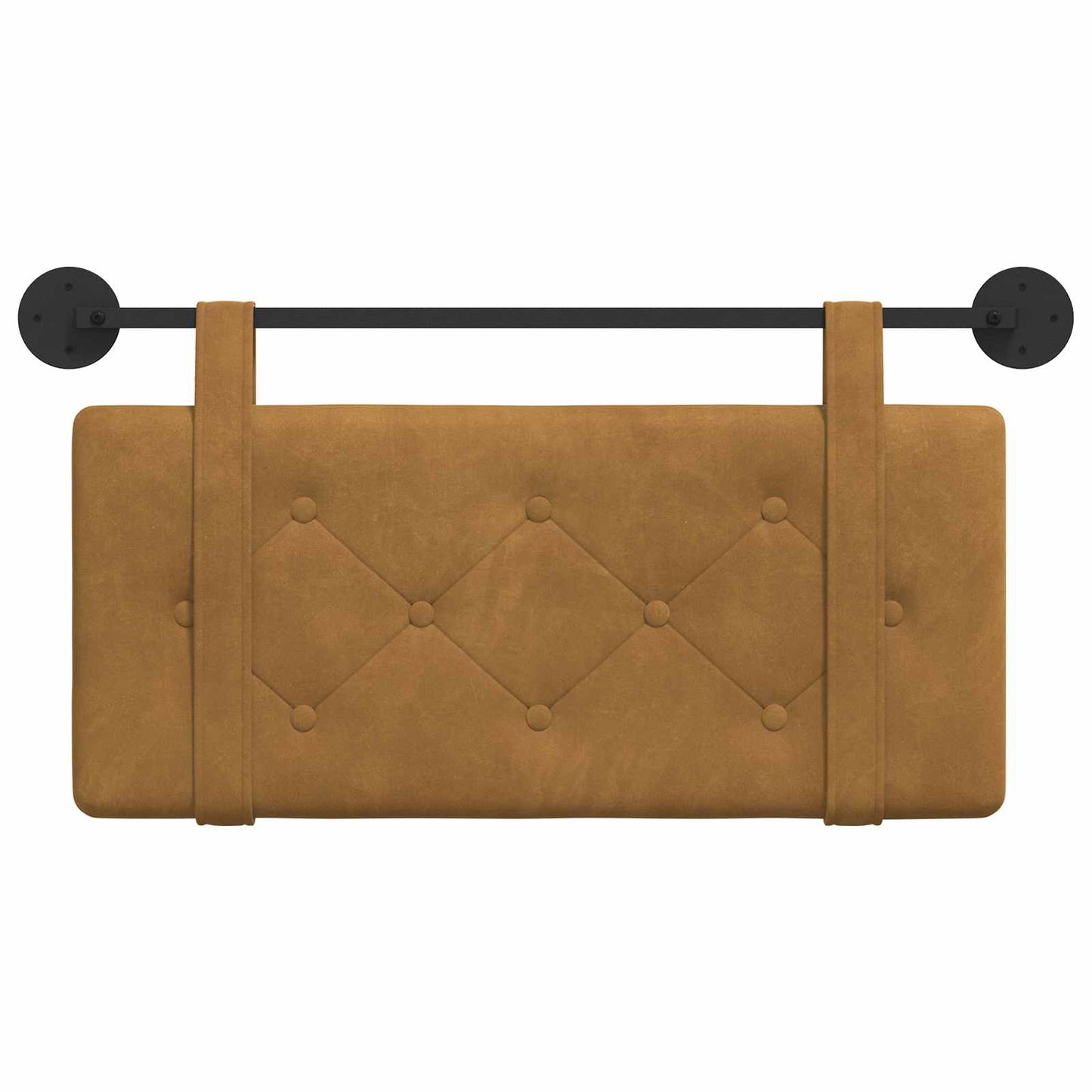 Testata appesa Marrone 90 x 55 x 5 cm Velluto