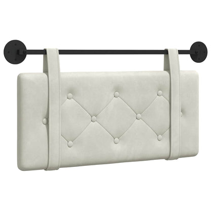 Testata appesa Montaggio a parete Crema 90 x 55 x 5 cm Velluto