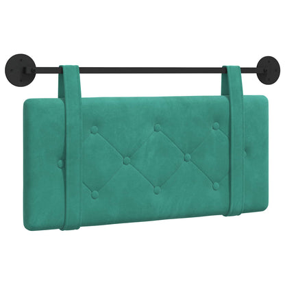 Testata appesa Turchese 90 x 55 x 5 cm Velluto