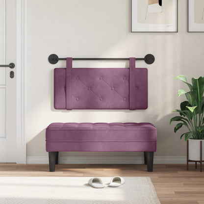 Testata appesa Montaggio a parete Viola 90 x 55 x 5 cm Velluto