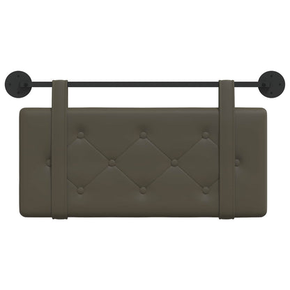 Testata appesa Grigio 90 x 55 x 5 cm Pelle Sintetica
