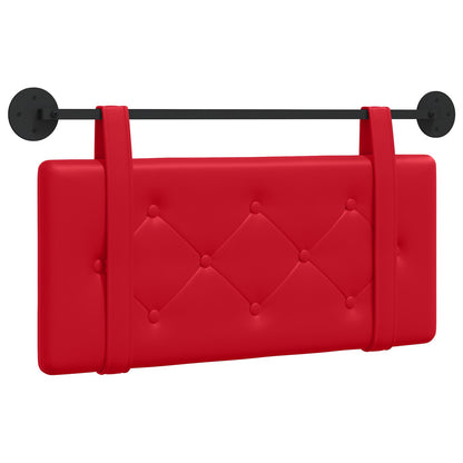 Testata appesa Montaggio a parete Rosso 80 cm Pelle Sintetica