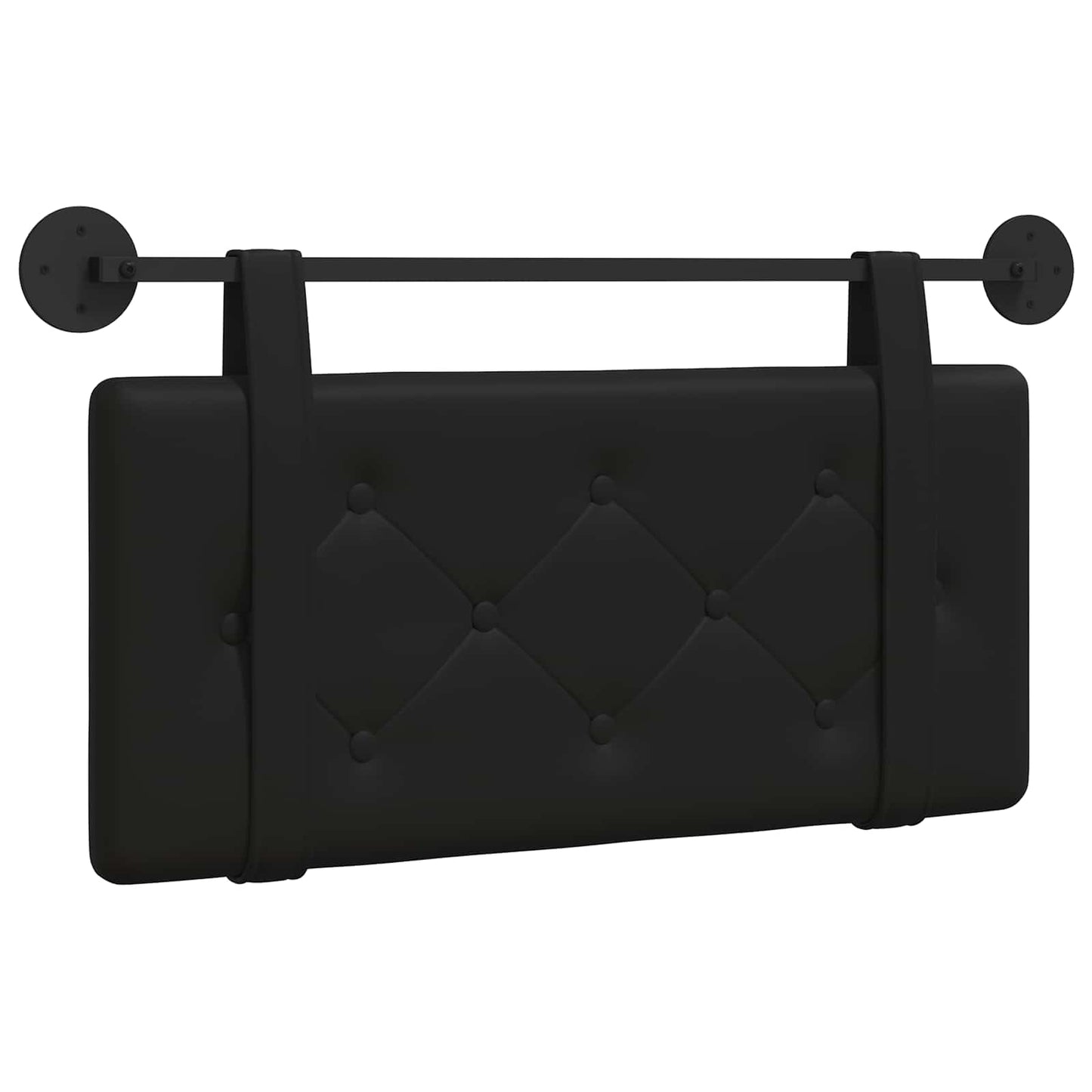 Testata appesa Montaggio a parete Nero 80 cm Pelle Sintetica
