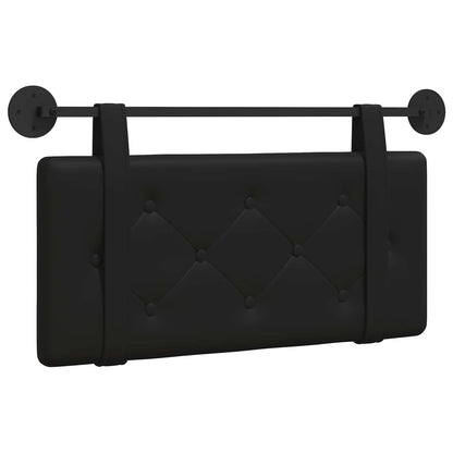 Testata appesa Montaggio a parete Nero 80 cm Pelle Sintetica